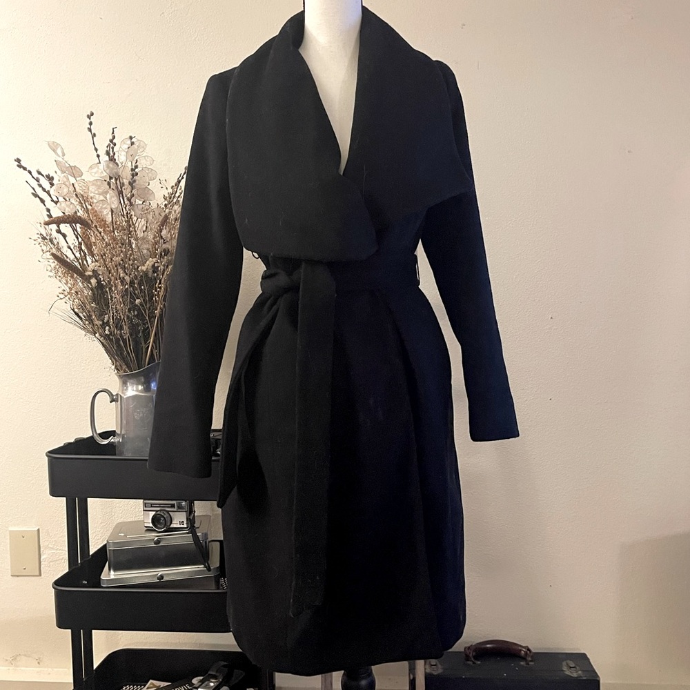 Cole Hana Black Trench Coat